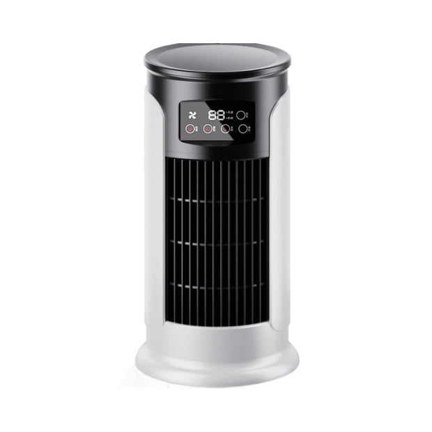 Six-speed timed silent AC cooling fan offered by eprolo, featuring a sleek and modern design with a control panel on top.