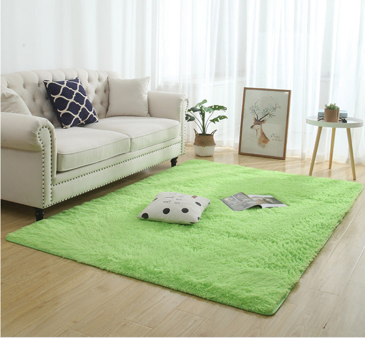 Silky Fluffy Carpet Modern Home Decor Long Plush Shaggy Rug