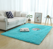 Silky Fluffy Carpet Modern Home Decor Long Plush Shaggy Rug