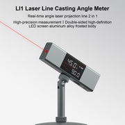LI1 Laser Line Casting Angle Meter with digital display and laser projection capabilities, perfect for precise measurements, by eprolo.