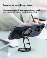The Magnetic Car Phone Holder by eprolo serves as an office assistant, effectively propping up phones for video calls.