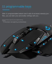 Logitech G502 Hero Dominator gaming mouse featuring a sleek design with 11 programmable keys, perfect for esports gamers. Available at eprolo.