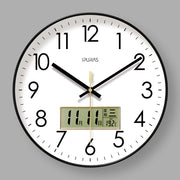 Elegant 2025 Digital Wall Clock by eprolo with a pure white face and black accents.