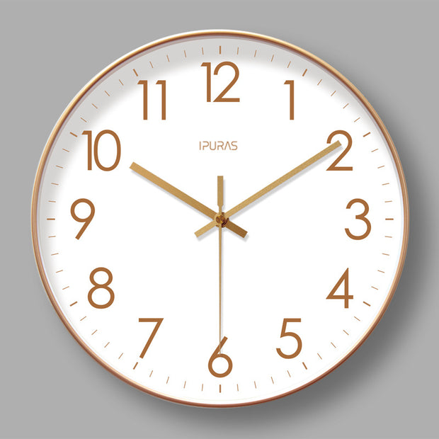 Sleek design of 2025 Digital Wall Clock by eprolo with a golden accent.
