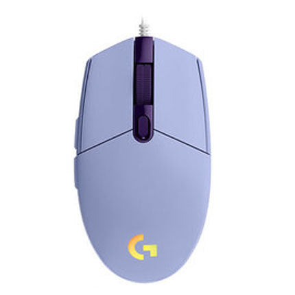 Logitech G102 second-generation wired gaming mouse in purple color, featuring a sleek design and responsive buttons, ideal for gaming enthusiasts. Available from eprolo.