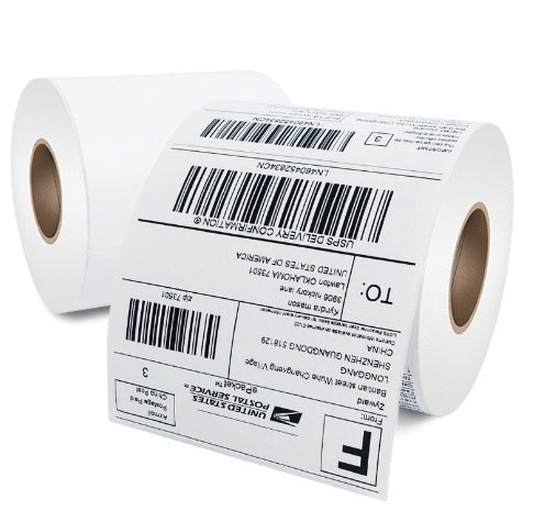Different label sizes printed by Bluetooth Thermal Label Printer highlighting label versatility.
