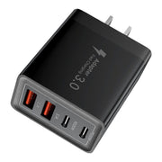 40W Multi-Port USB Fast Charger with Smart Safety by eprolo, featuring a sleek black design with multiple ports for quick charging, perfect as a multi-port charger for various devices.