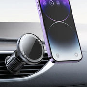 Close-up of the MagSafe Car Phone Holder from eprolo, showcasing the strong attachable design and compatibility with various smartphones for easy access.