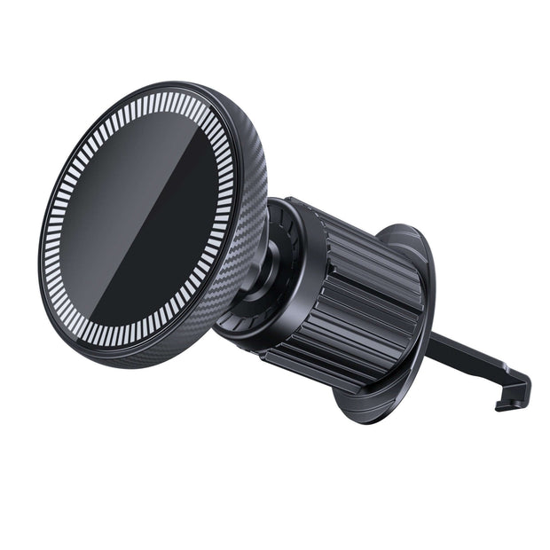 MagSafe Car Phone Holder Mount featuring a sleek design by eprolo, showcasing the strong grip and adjustable angle functionality for a safe driving experience.