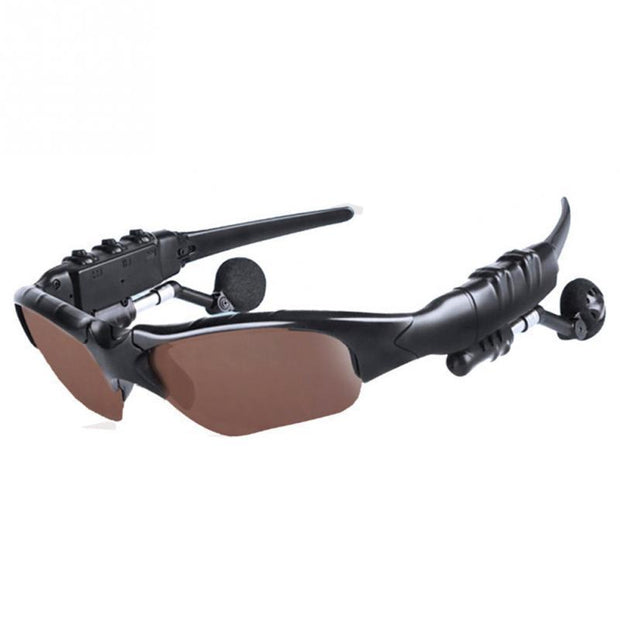 Trendy smart glasses with Bluetooth by eprolo showcasing brown lenses, perfect for music lovers.
