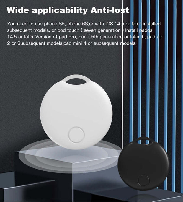 White and black anti-lost tracking device by eprolo, showcasing wide applicability for smartphones and tablets, part of the Mini GF07 GSM/GPRS/GPS GPS Pet Kids Cars Tracking Device Locator.