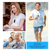 Lifestyle images featuring eprolo's portable neck hanging air purifier in use, showcasing its versatility for different environments and user occasions.