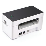 Side view of Bluetooth Thermal Label Printer showing compact size and modern appearance.